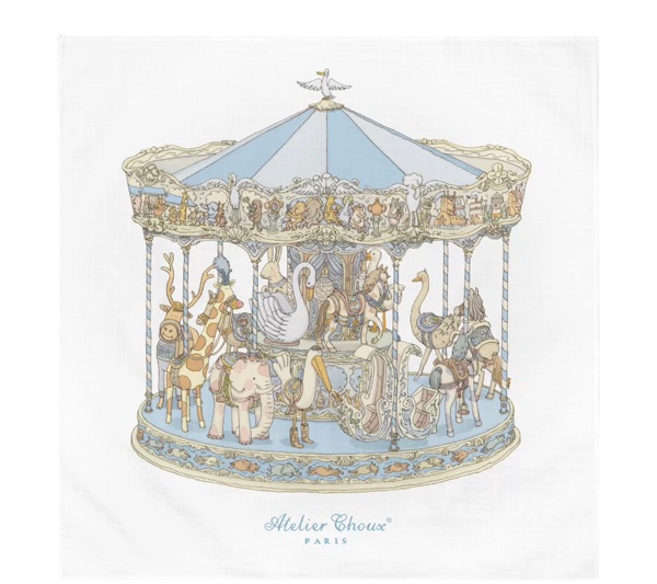 Carré Carousel Swaddle | Blue – HUGBUG Children's Shop