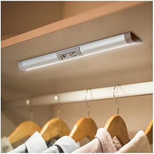 Automatic Motion Sensor Closet Lights with Eye-Protection Design Closet Lighting, LED Rechargeable Cabinet Light Battery Operated Wardrobe Light for Wireless Pantry Sink (80Lumen, 6000k 80+CRI)