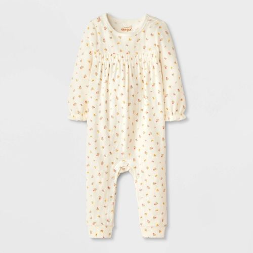 Baby Girls' Long Sleeve Waffle Romper - Cat & Jack™
