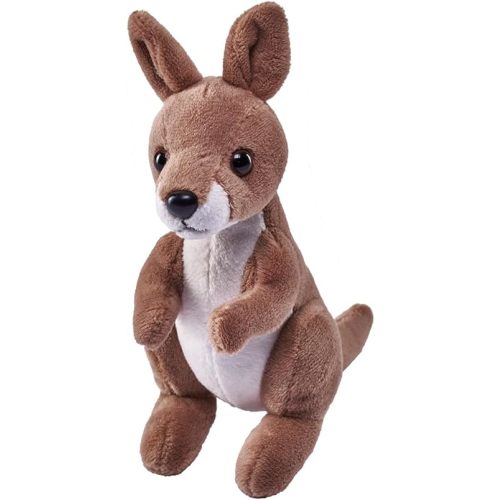 Wild Republic Pocketkins Eco Kangaroo, Stuffed Animal, 5 Inches, Plush Toy, Made from Recycled Materials, Eco Friendly