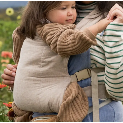Tan Buckle Baby Carrier | Ergonomic Soft Structured Carrier