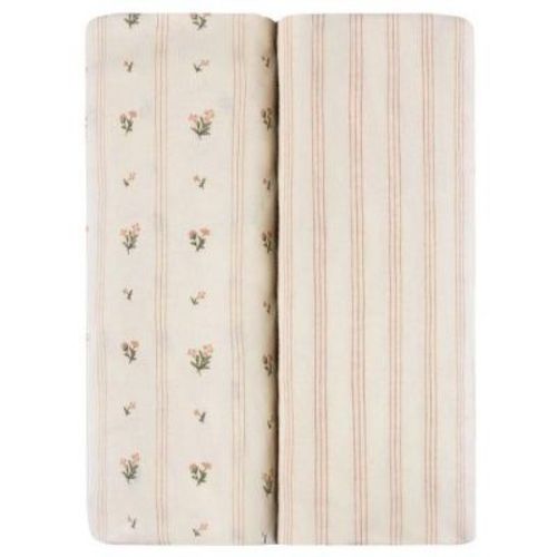 Ely's & Co. Baby Changing Pad Cover - Cradle Sheet 100% Combed Jersey Cotton Pink For Baby Girl