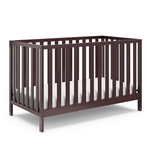 Storkcraft Sunset 4-in-1 Convertible Baby Crib, Espresso