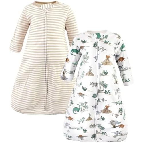 Hudson Baby BabyCotton Long-Sleeve Wearable Sleeping Bag, Sack, Blanket