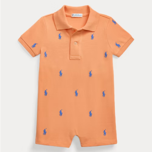 Polo Pony Cotton Mesh Polo Shortall