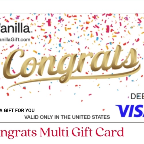 Vanilla Visa- Congrats Gift Card
