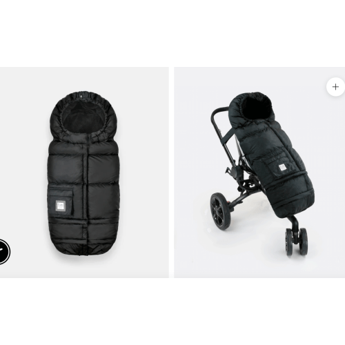 Stroller Bunting Blanket 212 evolution - Black Plush