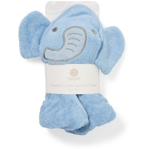 Dymples Organic Cotton Hooded Towel - Elephant