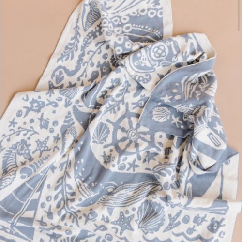 Organic Cotton Nautical Blanket