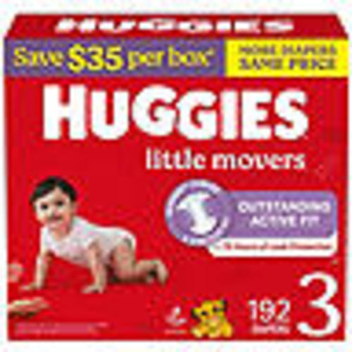 Huggies Little Movers Baby Diapers, Size 3-8 - Sam's Club