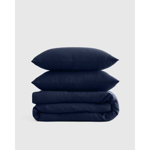 Linen Duvet Cover Set | Quince in Navy