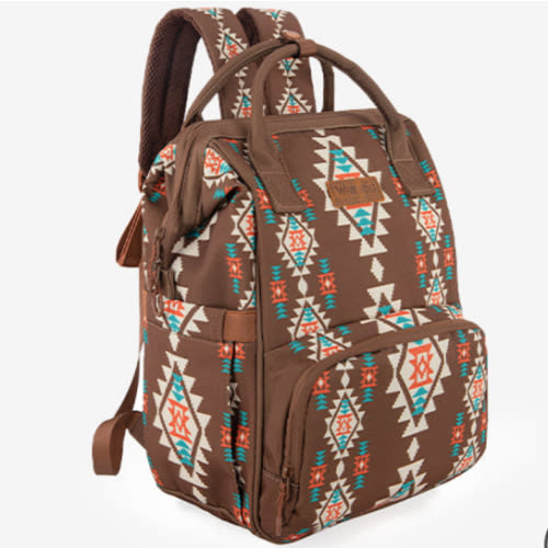 Wrangler Aztec Southwestern Print Diaper Bag - Montana West – Montana West World