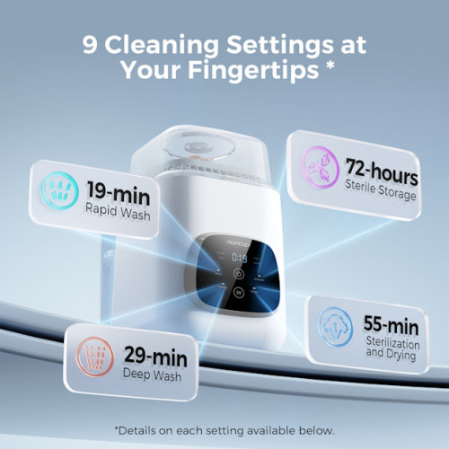 KleanPal Pro Baby Bottle Washer and Sterilizer - White