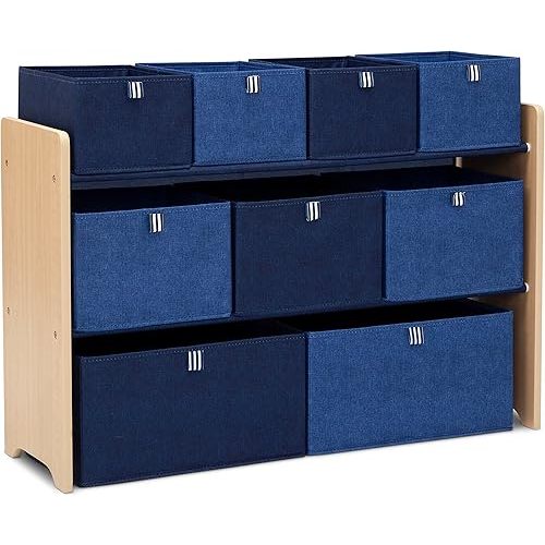 GAP GapKids Deluxe Toy Organizer - Greenguard Gold Certified, Navy/Natural