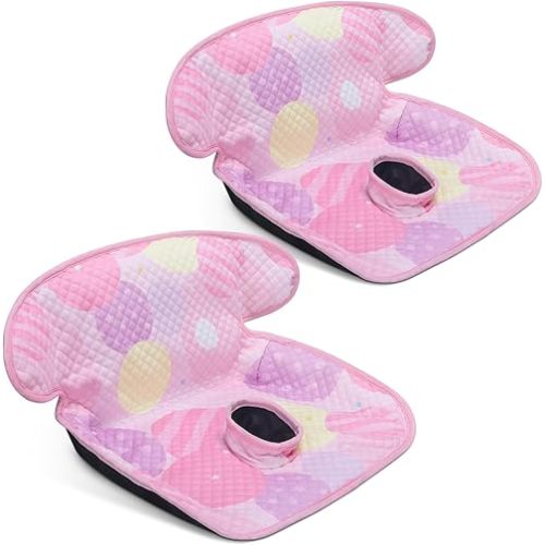 COOLBEBE Car Seat Protector for Potty Training, 2 Pack Dry Waterproof Car Seat Liner Toilet Training for Baby Infant Toddler, Piddle Pads Cover Car Seat Pad for Strollers & Carseat (Pink,2PC)