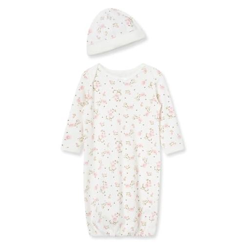 Little Me Baby Girls' 2-Piece Nightgown and Cap Set