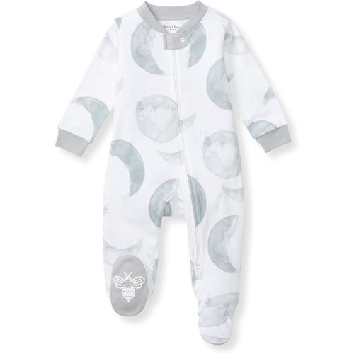 Burt's Bees Baby Boys' Organic Cotton Loose Fit Sleep and Play One-Piece Zip Front Footed Pajamas