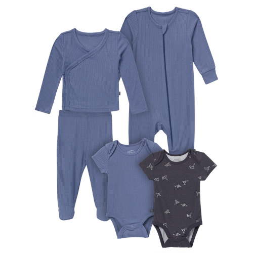 Modern Moments by Gerber Baby Neutral Super Soft 5-Piece Gift Set, Sizes Newborn - 3/6 Months