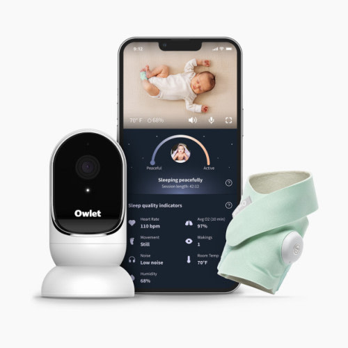 Owlet Dream Sock and Camera Monitor Duo - Mint