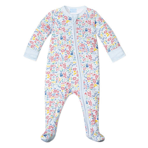 Lobster Bake Zip Baby Onesie