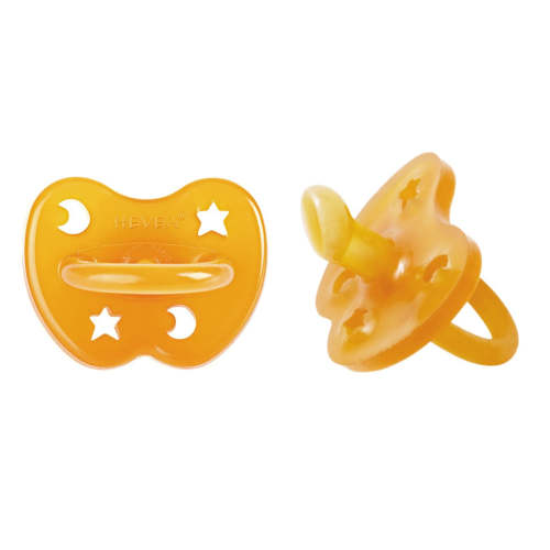 Hevea Natural Rubber Pacifier 0-3 Months - ORTHODONTIC 2 Pk