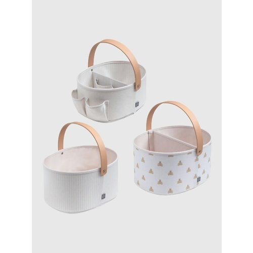 babyGap 3 Pack Nested Fabric Storage Bins with Handles