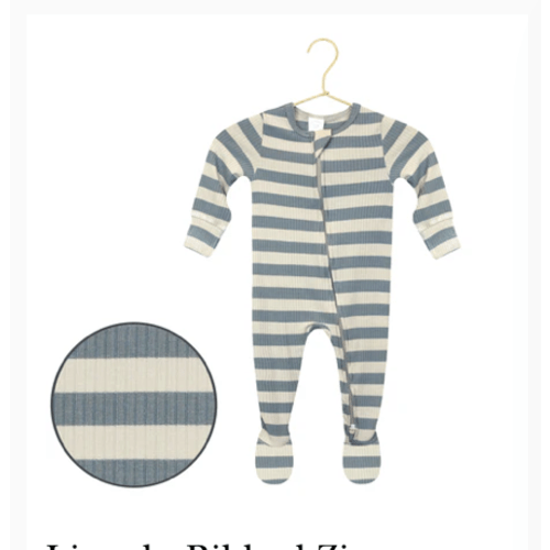 Lincoln Ribbed Zipper Footies – Lou Lou & Company