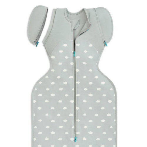 Swaddle Up™ Transition Bag 1.5 TOG Cotton Light Olive Mini Cloud