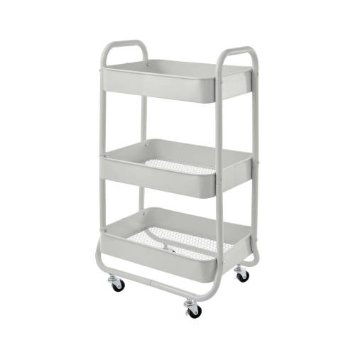 Ezy Storage Cool Grey 3 Tier Kozo Utility Trolley