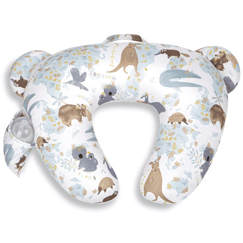 Cshidworld Nursing Pillow, Ergonomic for Breastfeeding and Bottle Feeding, Removable Cover with Pocket, Machine Washable