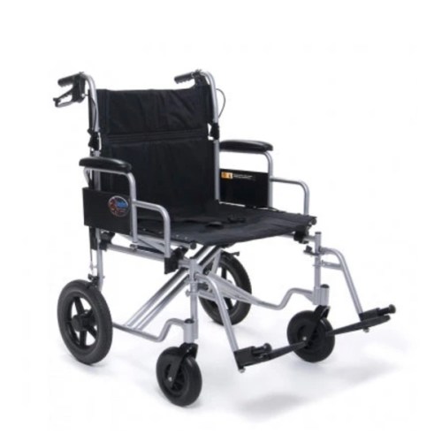 Graham-Field Wheelchair Trans Bariatric Chair 24W Aluminum/Silver E&J