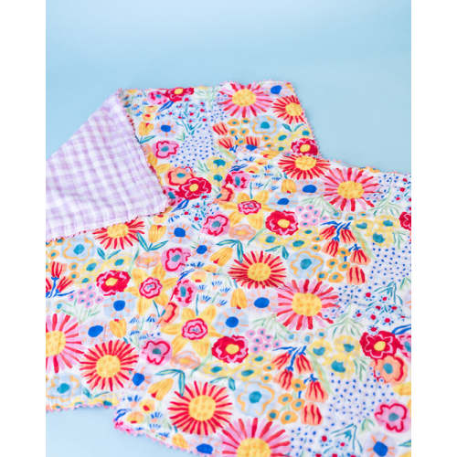 Colorful Floral Muslin Crib Sheet I Poppy Kids Co