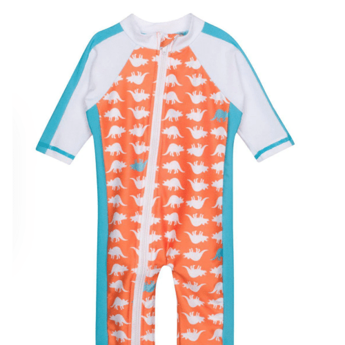 Sunsuit - 6-12 Mo Swimsuit | "Dino-Mite"