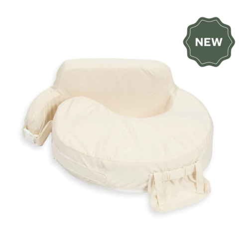 Super Deluxe Oat Nursing Pillow with 100% Organic Cotton Cover
