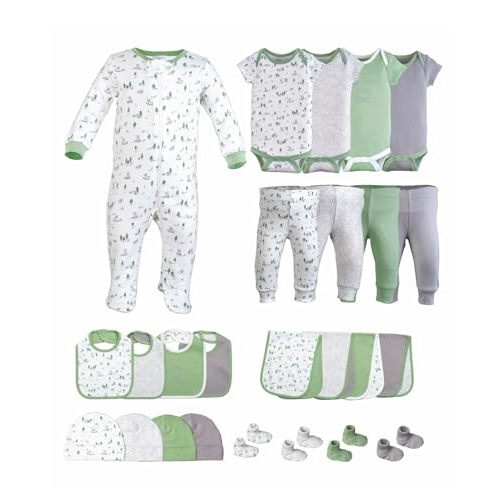 Little Peaches Baby Girl Clothes - Layette Gift Set for Baby Boys, Fits 0 to 3 Months Baby,Newborn Clothes & Accessories Set