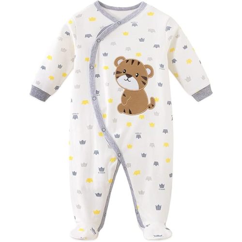 Infant Baby Girl Boy Onesie Cotton Newborn Outfit Bodysuit Jumpsuit Long Sleeve Romper