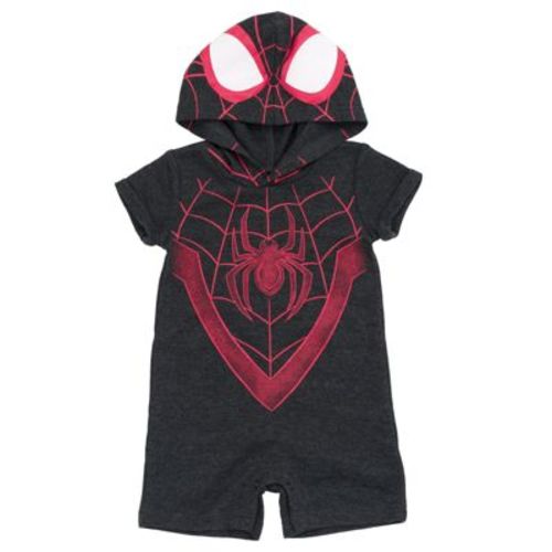 Marvel Spider-Man Miles Morales Newborn Baby Boys Romper Logo 0-3 Months