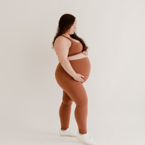 AXK Maternity The Baby Mama Legging (Non Scrunch) - Bare Down, XL
