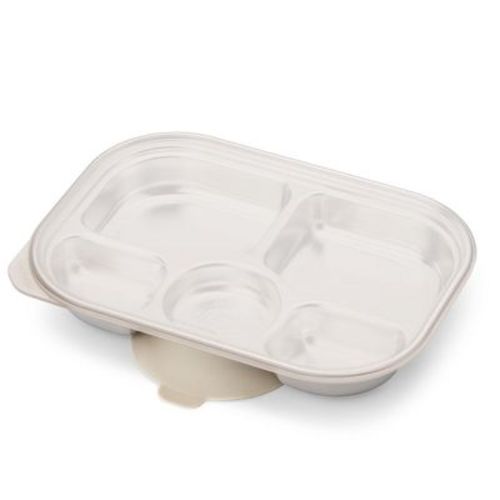 Grosmimi Stainless Steel Food Tray With 5 Compartment With_suction