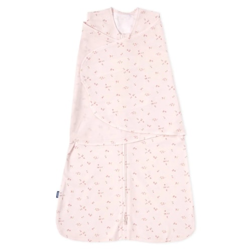 Pink Floral Cotton Swaddle Newborn | HALO