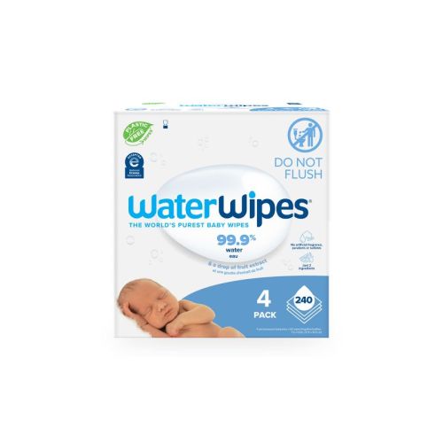 Waterwipes Plastic-free Original Unscented 99.9% Water Based Baby Wipes - 540ct