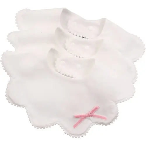 JANGANNSA 3 PCS Flower Baby Bibs Infant Burp Clothes for Baby Girls Saliva Towel Cotton Infant Toddler Girls Bibs(3 PCS -B)