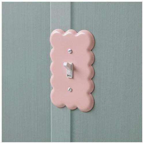 Scalloped Metal Single Switch Plate