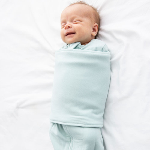 The Butterfly Swaddle Preemie Sleep Sack and Swaddle in One - Sage Green, Preemie (4 -7 Lbs)