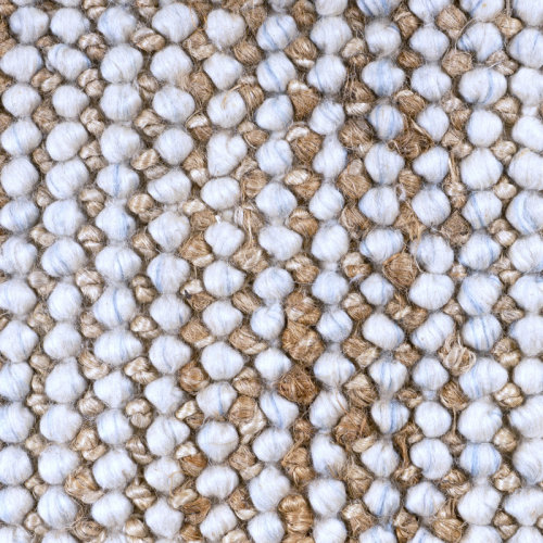 Tufty Home Noori Polka Dots Handmade Flatweave Handmade Brown Chunky Jute & Ivory/Blue Wool Rug By Tufty Home | Wayfair