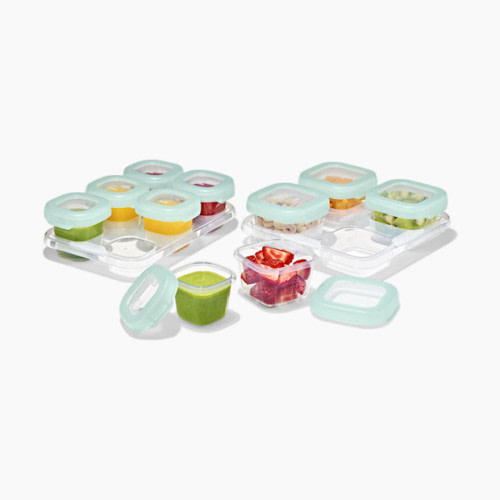 OXO Tot Baby Blocks 12-Piece Food Storage Container Set - Opal