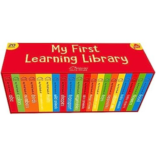 My First Complete Learning Library: Boxset of 20 Board Books Gift Set for Kids (Horizontal Design)