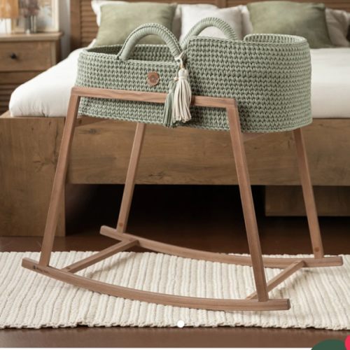 XL Moses Basket with Straight Hood | Safe & Unique by Anzy Home