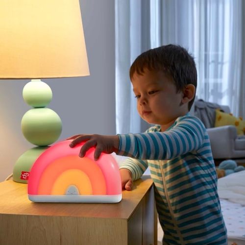Fisher-Price Sound Machine Soothe & Glow Rainbow With Lights Music And Volume Control For Newborns And Up - Small