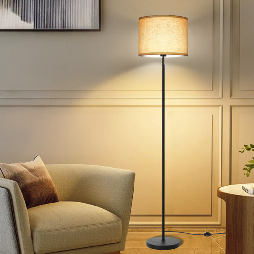 Hokku Designs Alexxes 63'' Traditional Floor Lamp with Remote Control and Bulb Included & Reviews | Wayfair